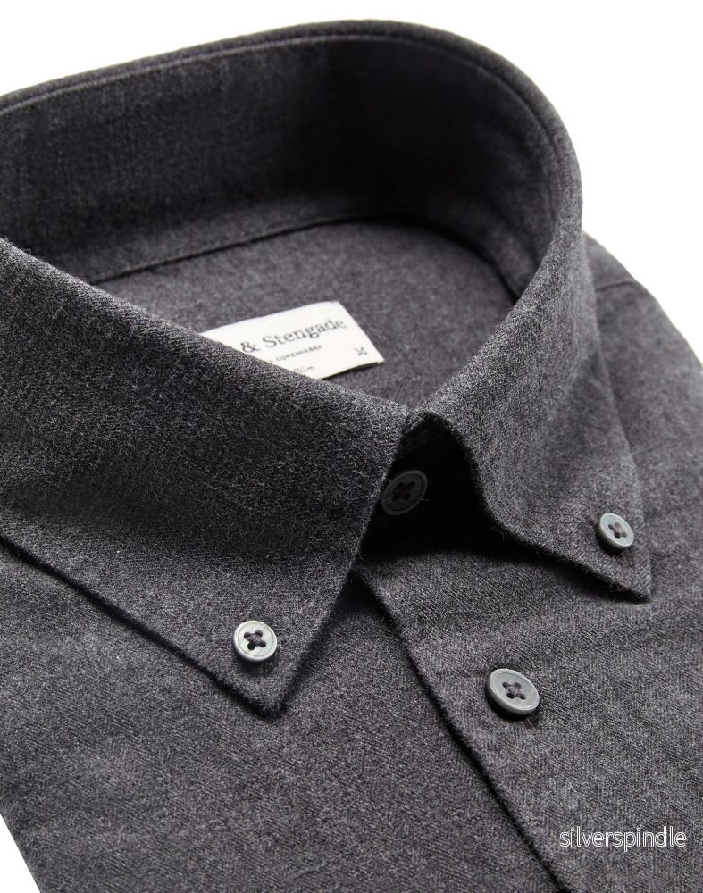 BS Floyd Casual Slim Fit Skjorta - Charcoal - Bild 2