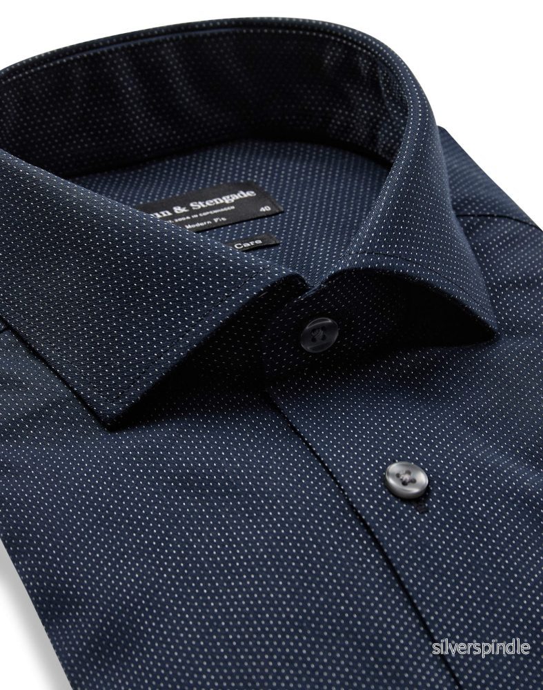 BS Maas Modern Fit Skjorta - Black - Bild 2