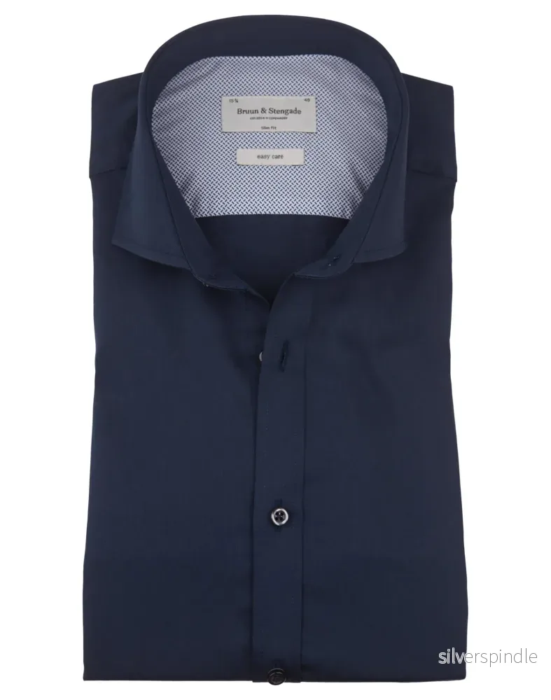 BS Ortiz Slim Fit Skjorta - Navy