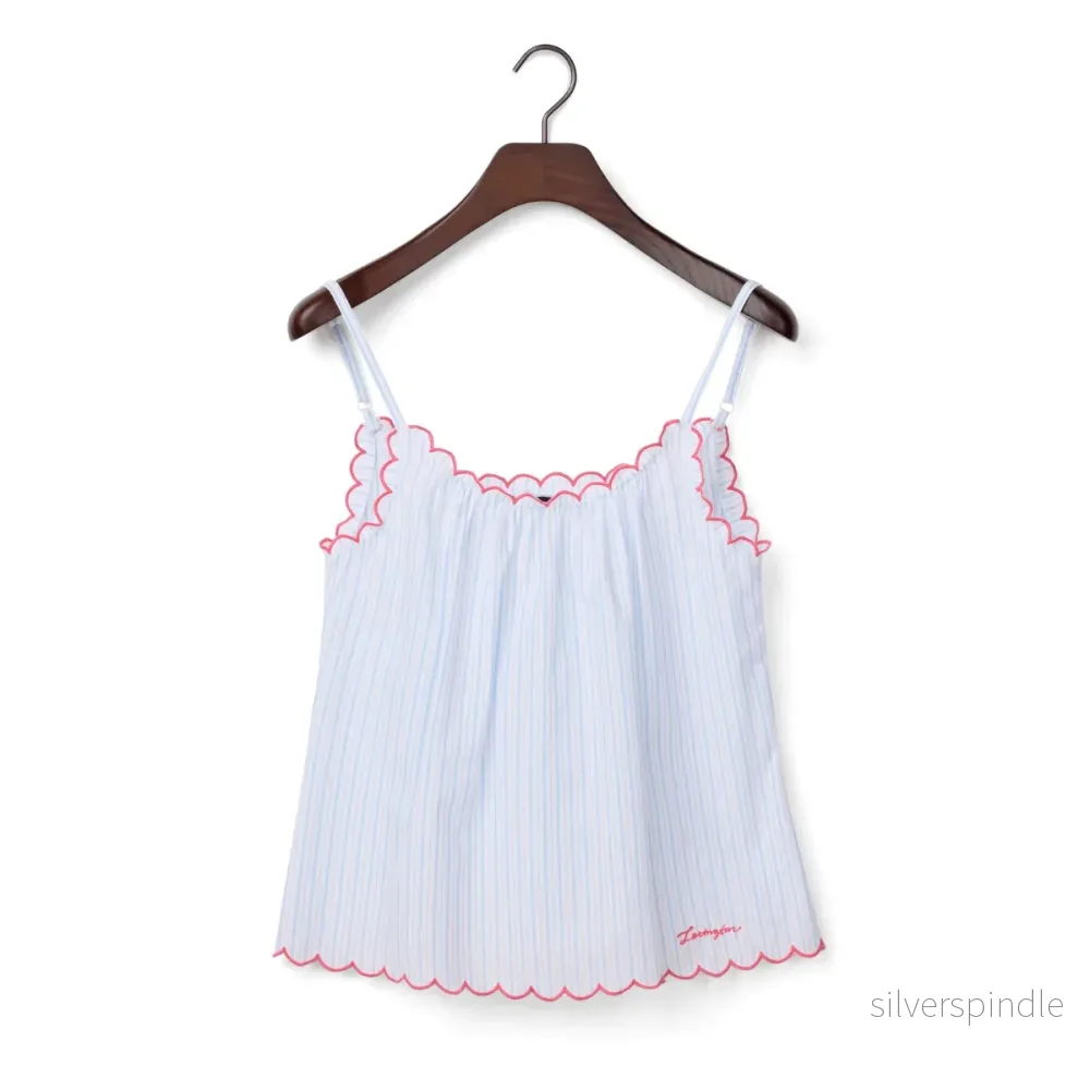 Lexington Scalloped Edge Organic Cotton Pyjamas set - Bild 3