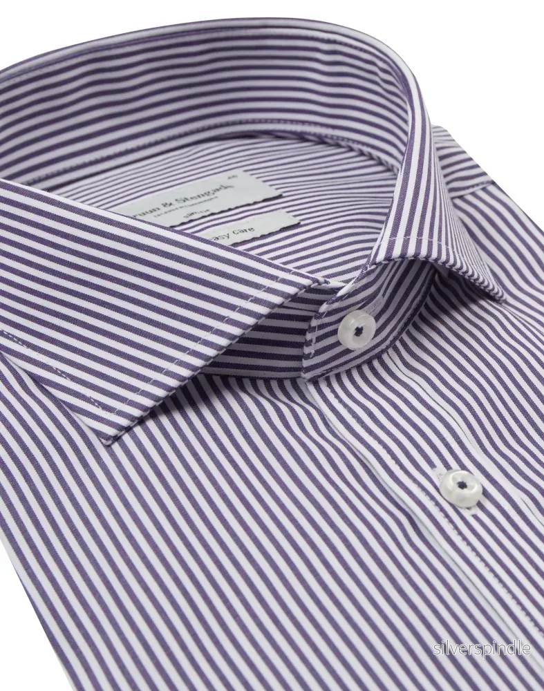 BS Serdar Slim Fit Skjorta - Lila - Bild 2