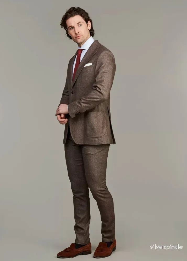 Hansen & Jacob Meranso Soft Tailored Blazer Brown - Bild 2