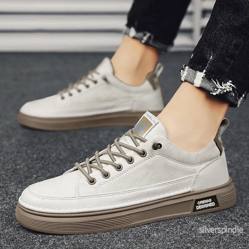 Ethan | Låga Slip-On Sneakers med Gummisula