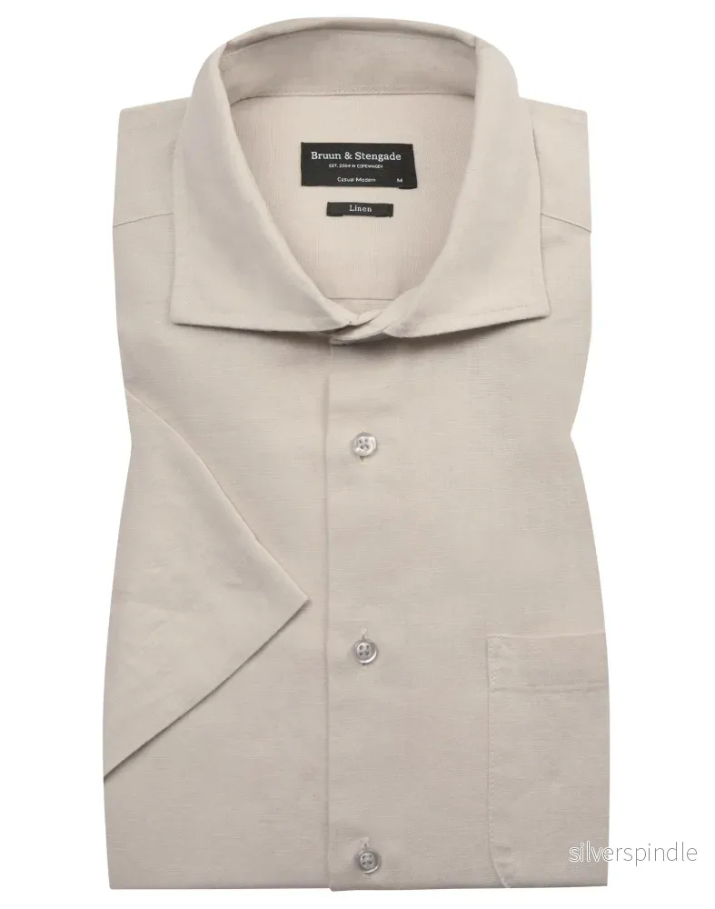 BS Max Casual Modern Fit Skjorta - Sand
