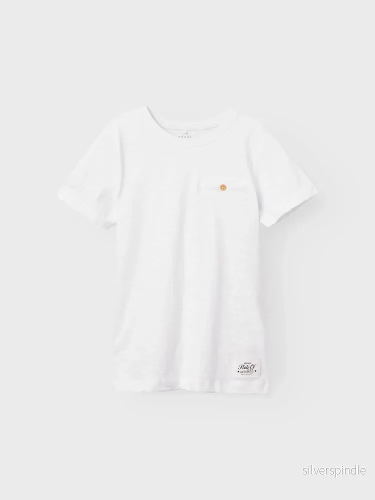 Kortärmad Vit T-shirt - Bild 2