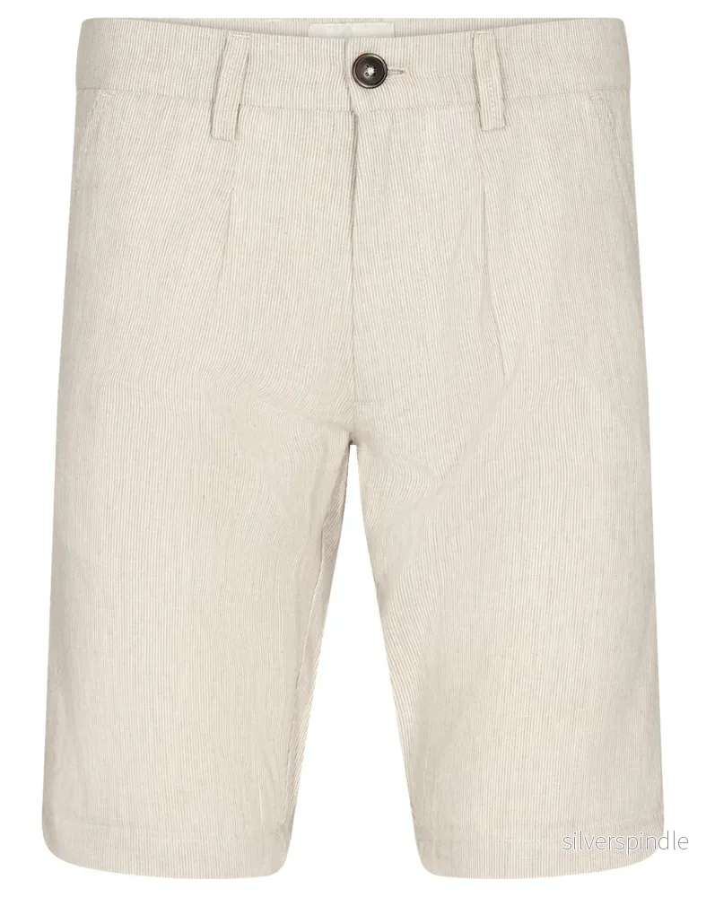 BS Buris Regular Fit Shorts - Beige/Vit