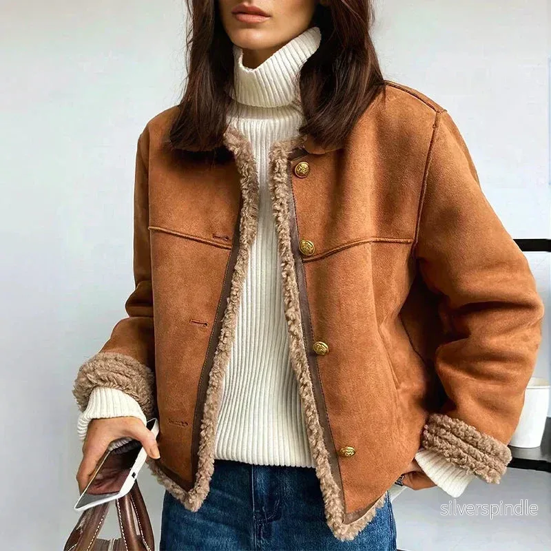 Sofia | Elegant Lång Vinterjacka Dam Med Fårskinnsfoder Sofia | Elegant Lång Vinterjacka Dam Med Fårskinnsfoder