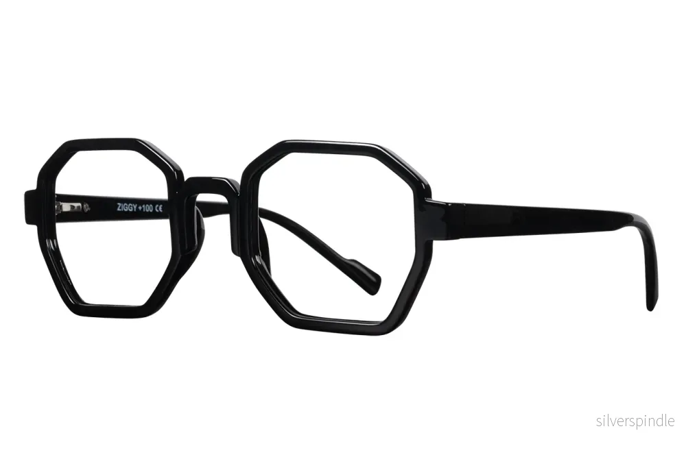 ZIGGY solid black Reading Glasses. Popular. - Bild 3