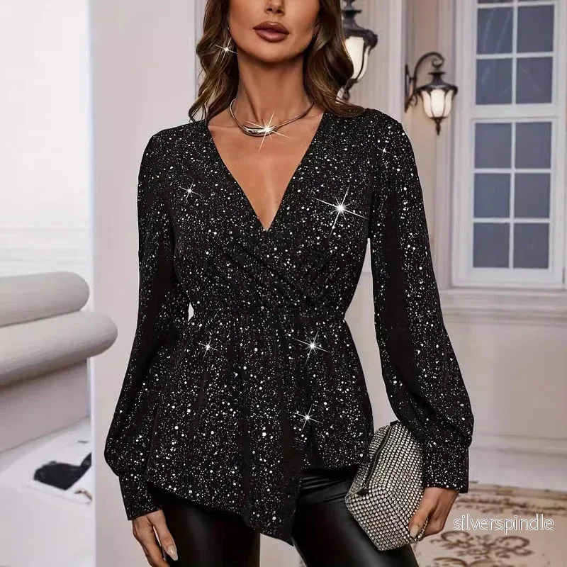 Emma | Slim Fit Hösttröja med V-Ringning - Bild 3