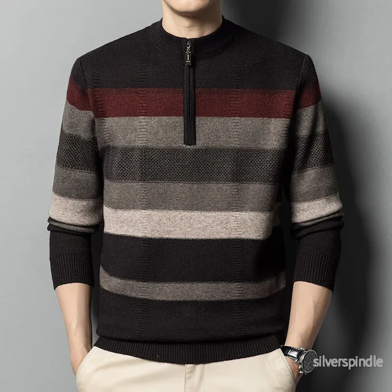 Ethan | Modern Slim Fit Randig Herrtröja Ethan | Modern Slim Fit Randig Herrtröja