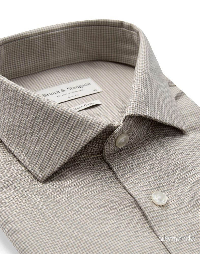 BS Seymour Slim Fit Skjorta - Grey - Bild 2