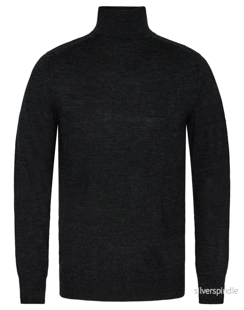 BS Saturn regular fit Stickad tröja - Charcoal