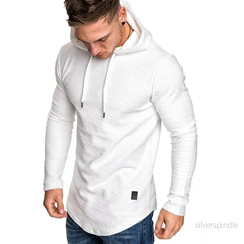 Ethan | Slim Fit Stickad Hoodie Män med Justerbar Huva Ethan | Slim Fit Stickad Hoodie Män med Justerbar Huva
