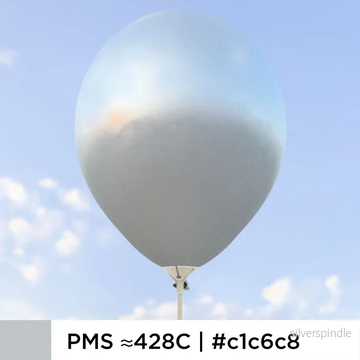 Silverballonger 28 cm - 100-pack - Bild 3