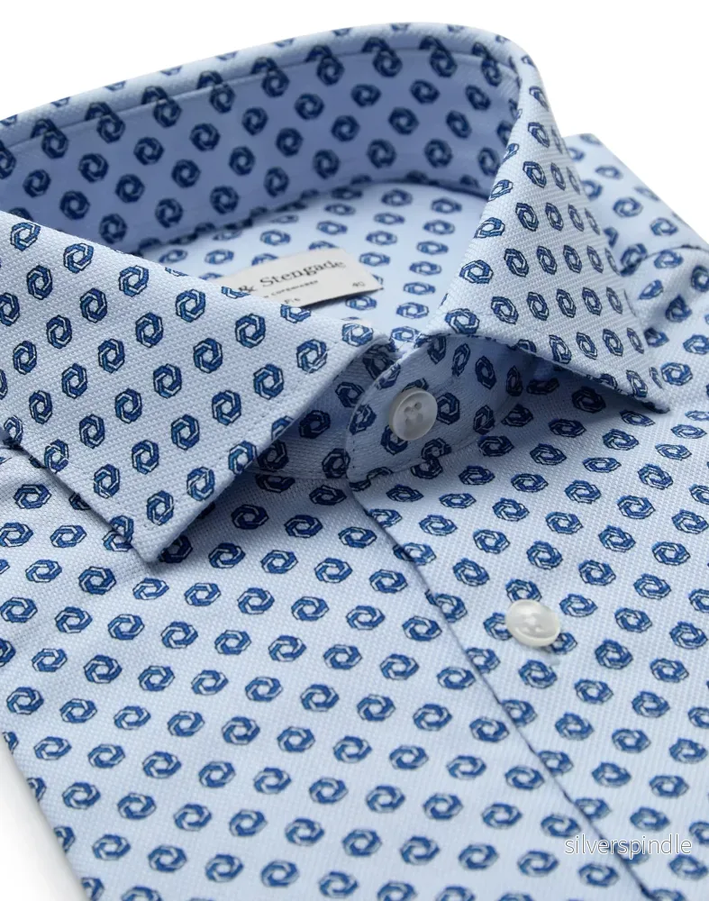 BS Sanders Slim Fit Skjorta - Light Blue - Bild 2