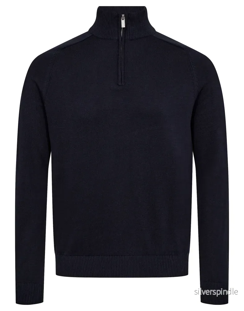 BS Vangelis Regular Fit Stickat - Navy