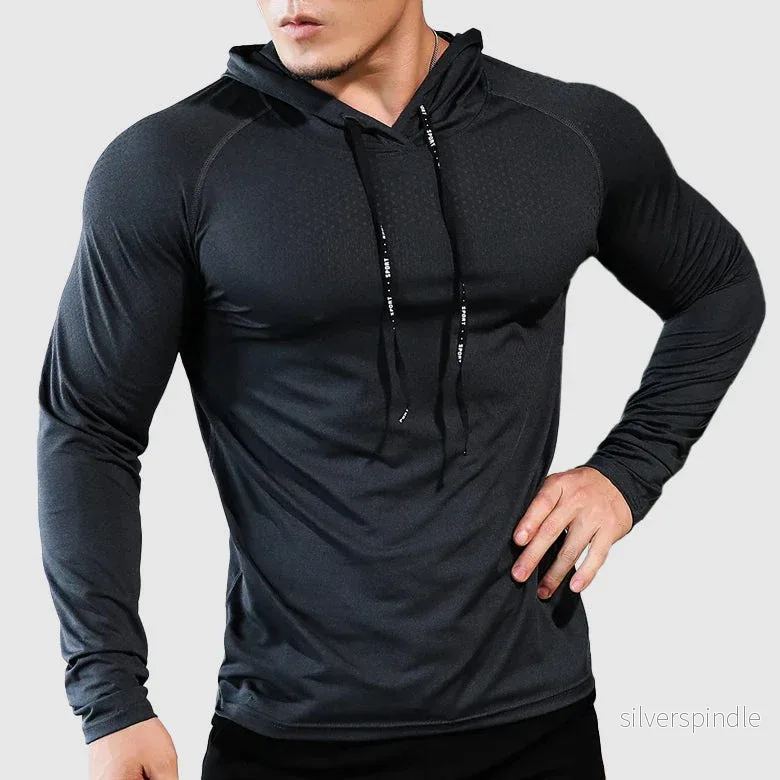 Liam | Slim Fit Träningshoodie med Snabbtorkande Design - Bild 3