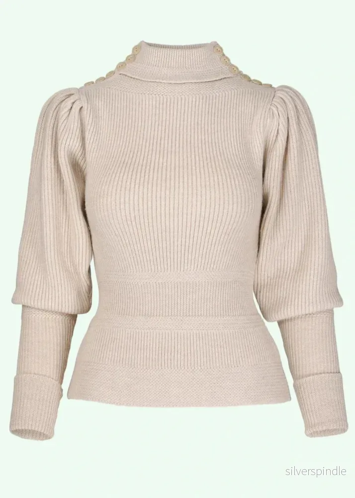 Edwardian Cycling Sweater - antique merinoull