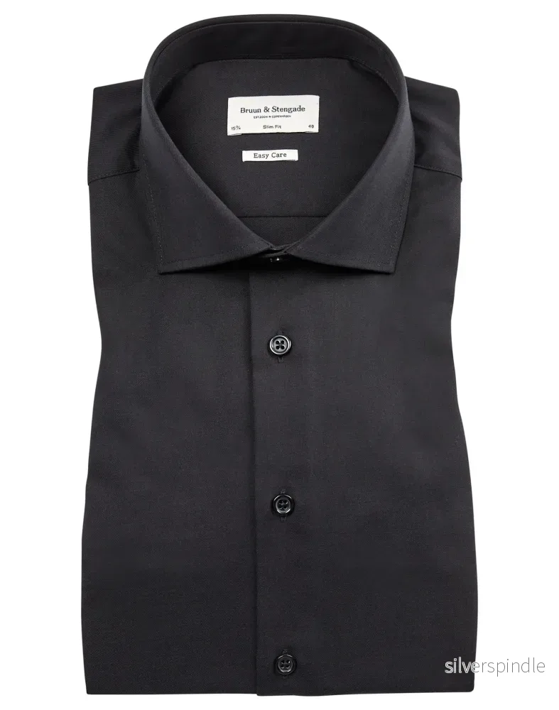 BS Miles Slim Fit Skjorta - Black