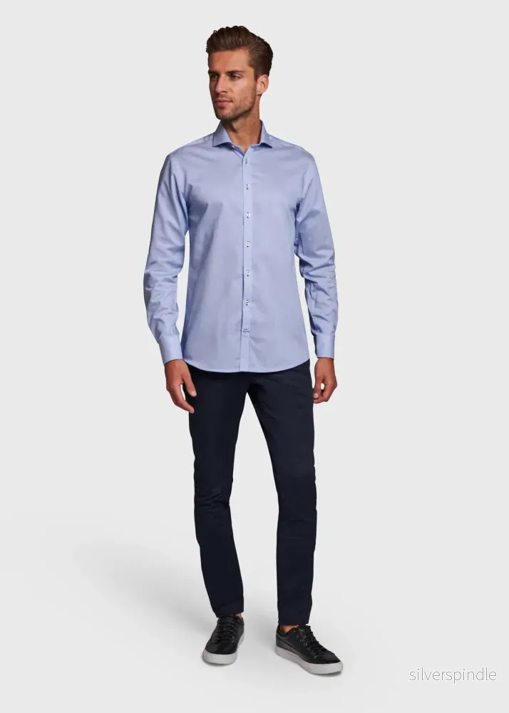 BS Gary Slim Fit Skjorta - Blue - Bild 3