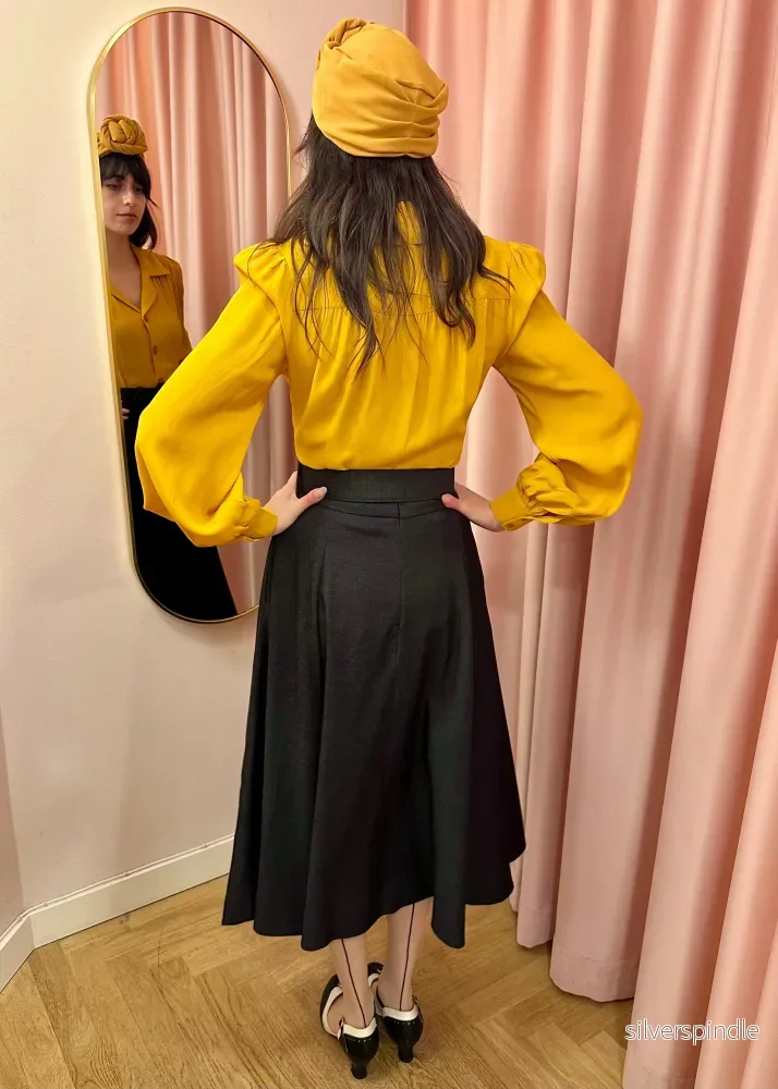 Poppy skjortblus - senapsgul - Bild 3
