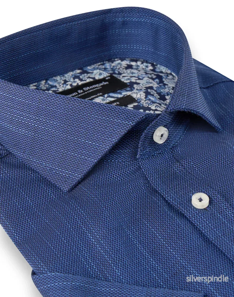 BS Topey Modern Fit Skjorta Blue - Blue - Bild 2