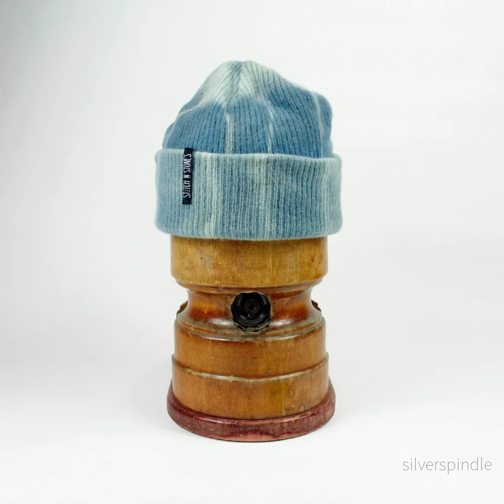 Batik Indigo Beanie Nr. 05 - Bild 2