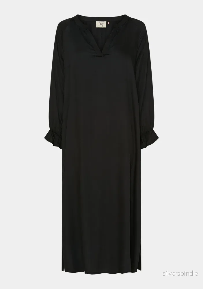 Asta Solid Dress – Black Asta Solid Dress – Black