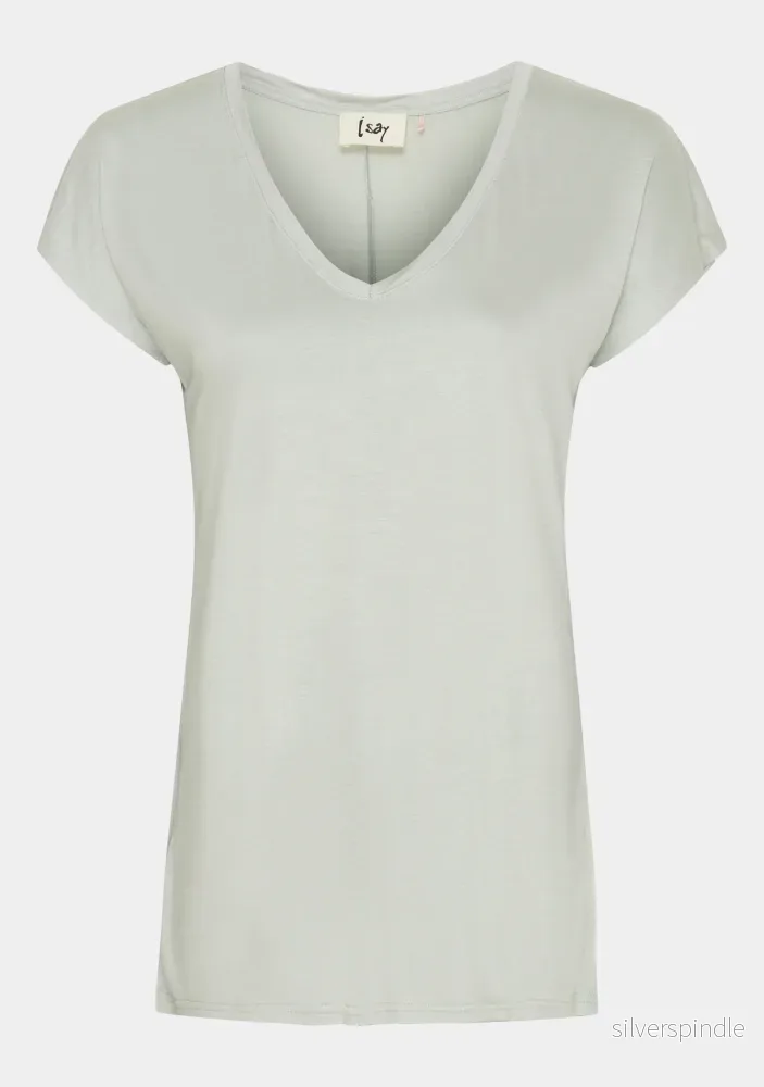Nugga V-Neck T-Shirt - Light Mint - Bild 3