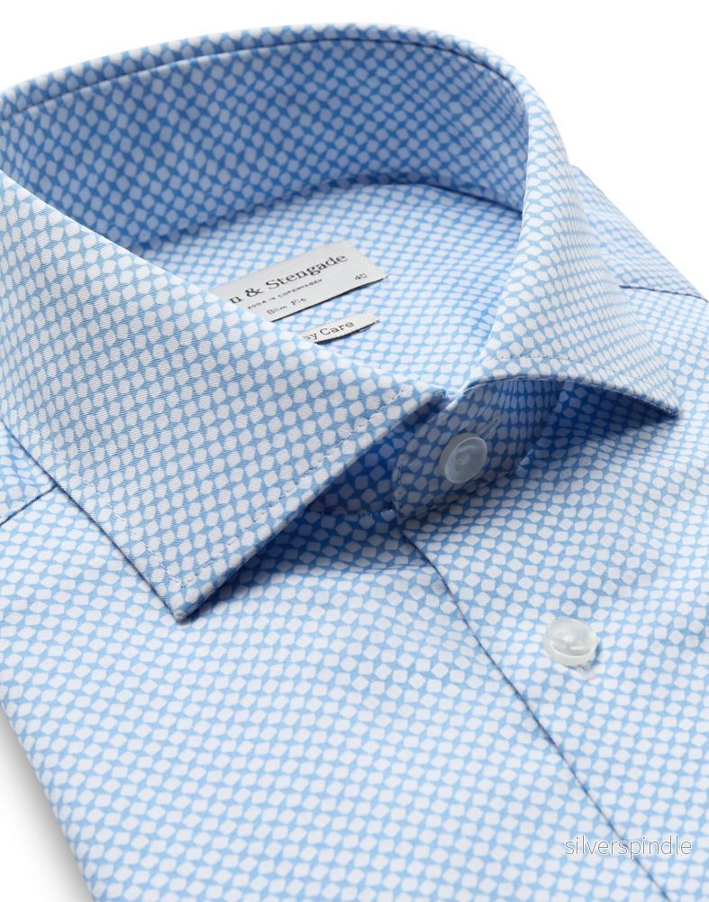 BS Arnaldi Slim Fit Skjorta - Light Blue - Bild 2