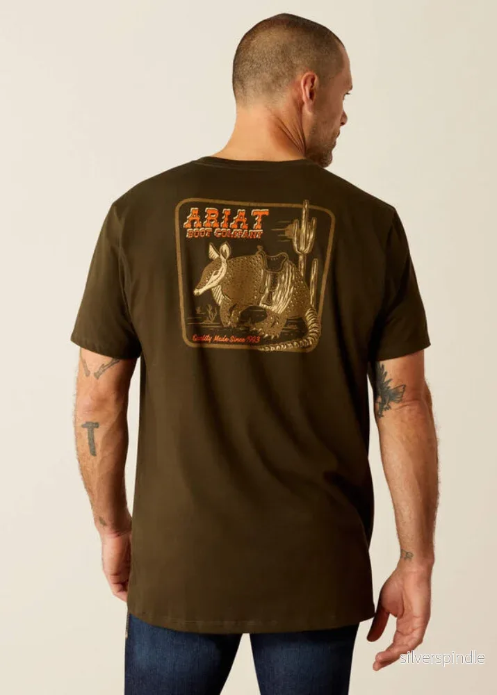 Ariat Possum DN A Half SS Shirt Dark Olive - Bild 2
