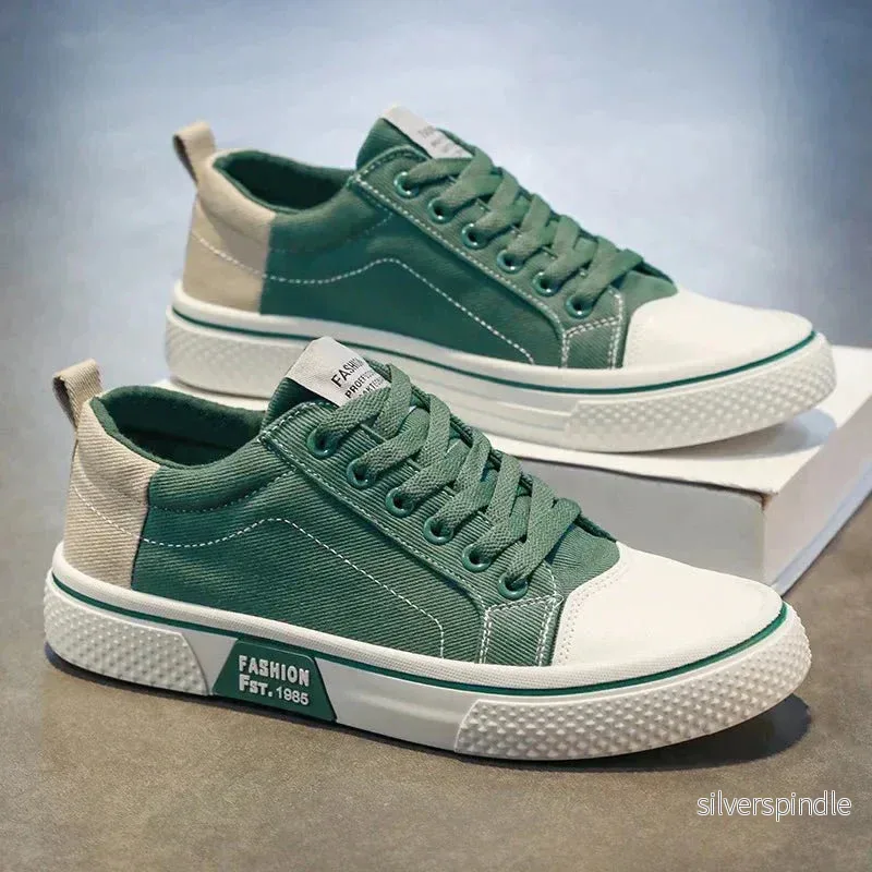 Ethan | Lätta Sportiga Sneakers med Andningsbar Canvas och Gummisula - Bild 3