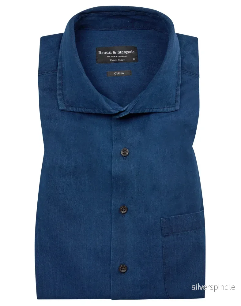 BS Lando Casual Modern Fit Skjorta - Indigo