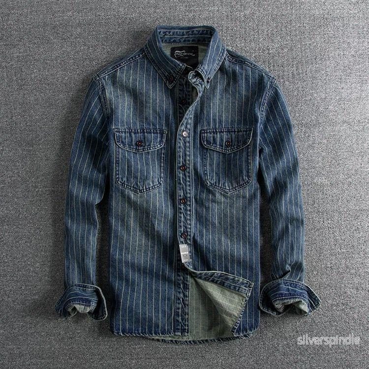 Ethan | Modern Randig Slim Fit Skjorta - Bild 3