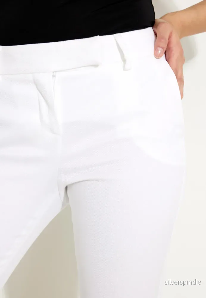 COTTON TROUSERS 03014 - Vit - Bild 3