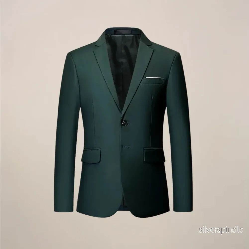 Elegant Kavaj | Slim Fit Formell Kavaj med Enkelknäppt Design | Mångsidig Kavaj för Affärsmöten och Fester - Bild 3