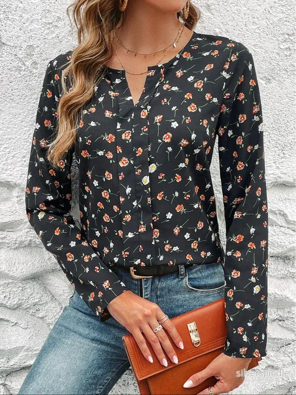 Emma | Slim Fit Blommönstrad Vårtröja Emma | Slim Fit Blommönstrad Vårtröja