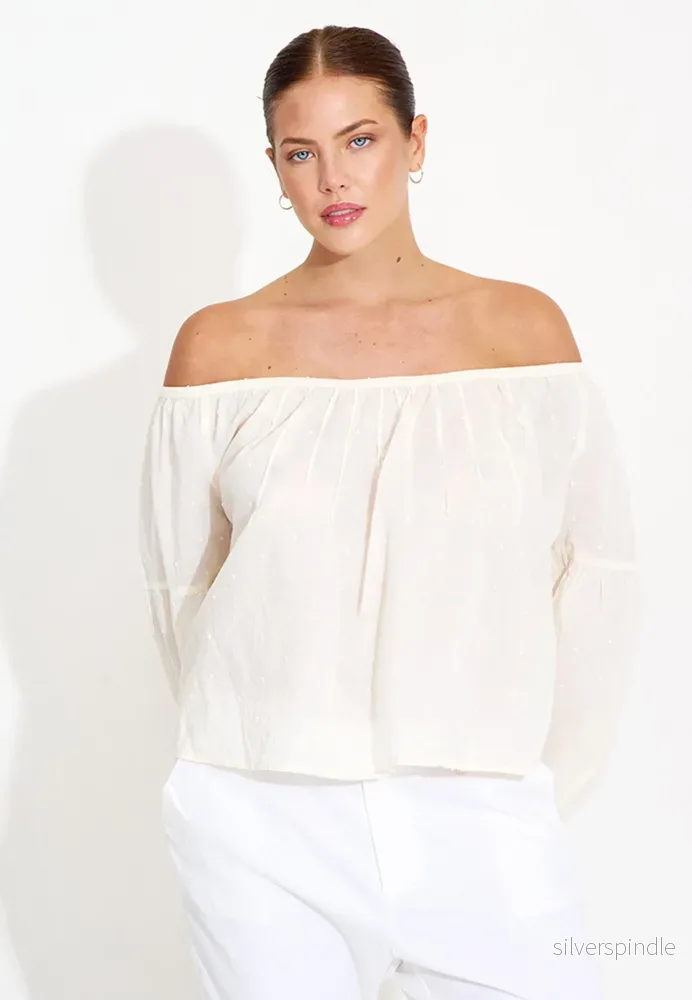 BLOUSE SLEEVELESS 09109 - Vit - Bild 3