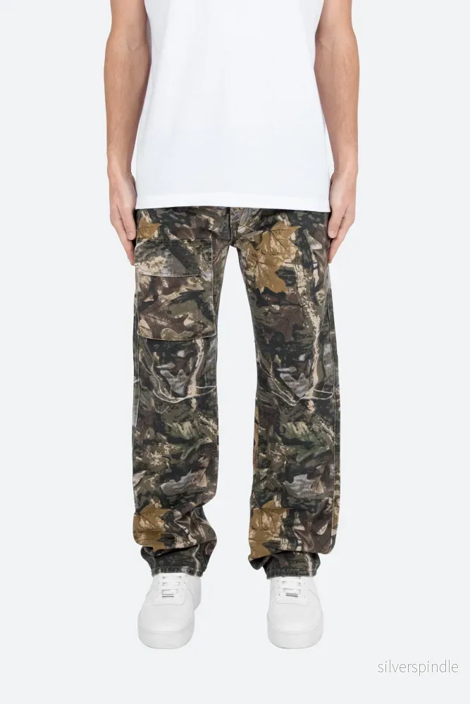 Ethan | Avslappnad Baggy Hunter Camo Jeans med Vintagetvätt - Bild 3