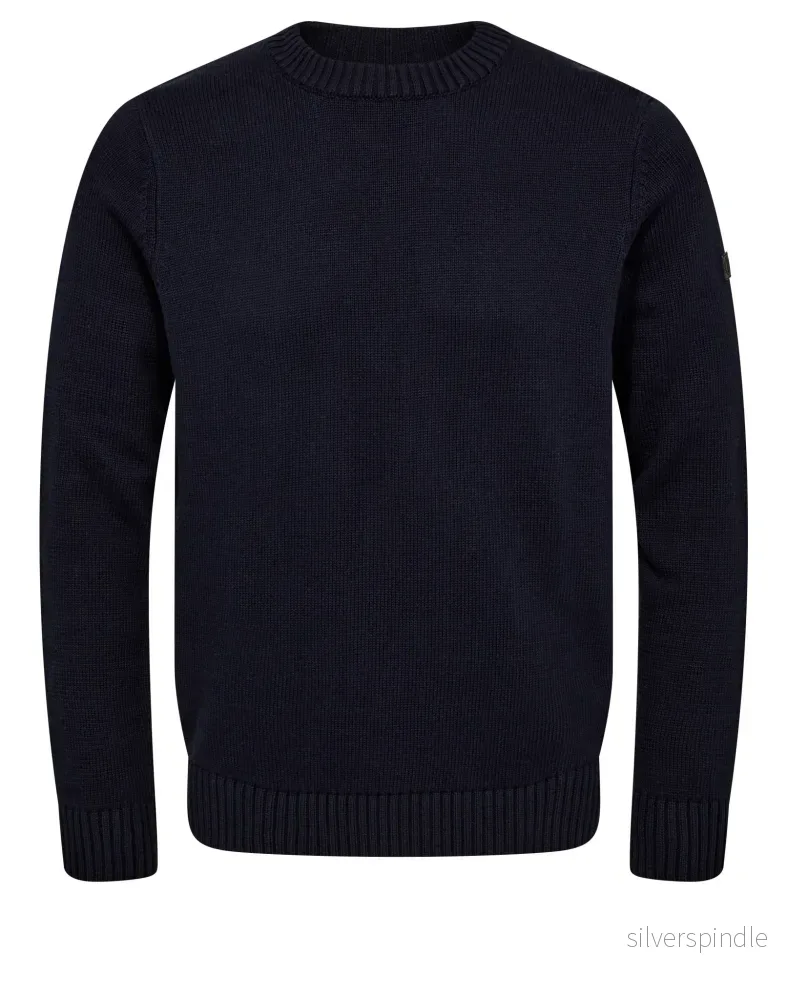 BS Azure Regular Fit Stickat - Navy