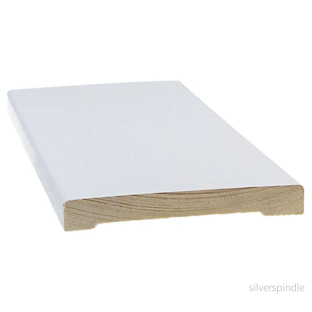 Täcklist 12x92x3300, Furu, Vit