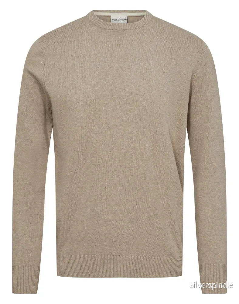BS Jupiter Regular Fit Stickat – Light Brown BS Jupiter Regular Fit Stickat – Light Brown
