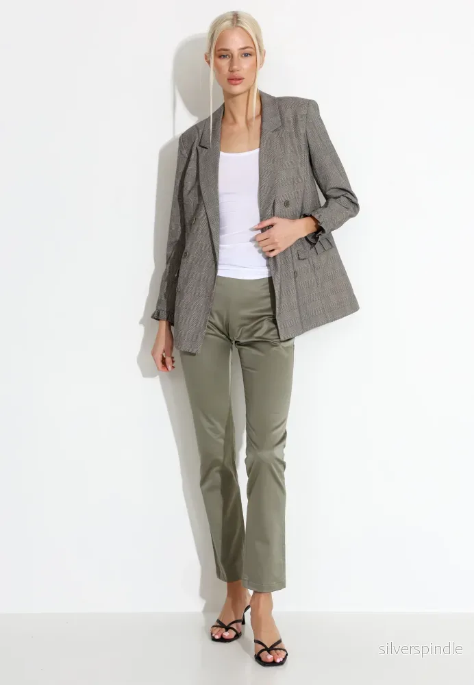 JACKET OXFORD TWIST - Smårutig