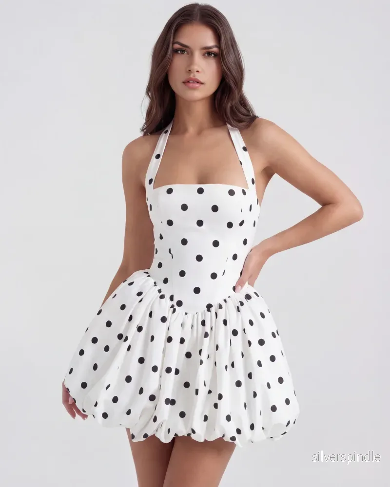 Sophia | Vintage Charmig Mini Klänning