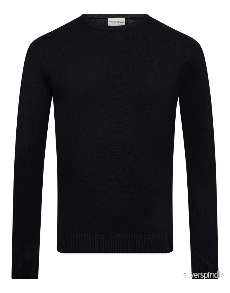 BS Jupiter Regular Fit Stickat – Navy BS Jupiter Regular Fit Stickat – Navy