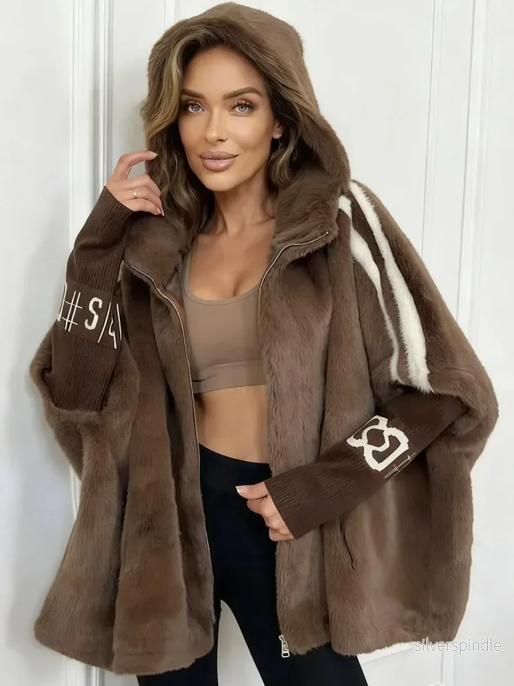 Sophie | Modern Oversized Vinterjacka Dam i Fuskpäls Sophie | Modern Oversized Vinterjacka Dam i Fuskpäls