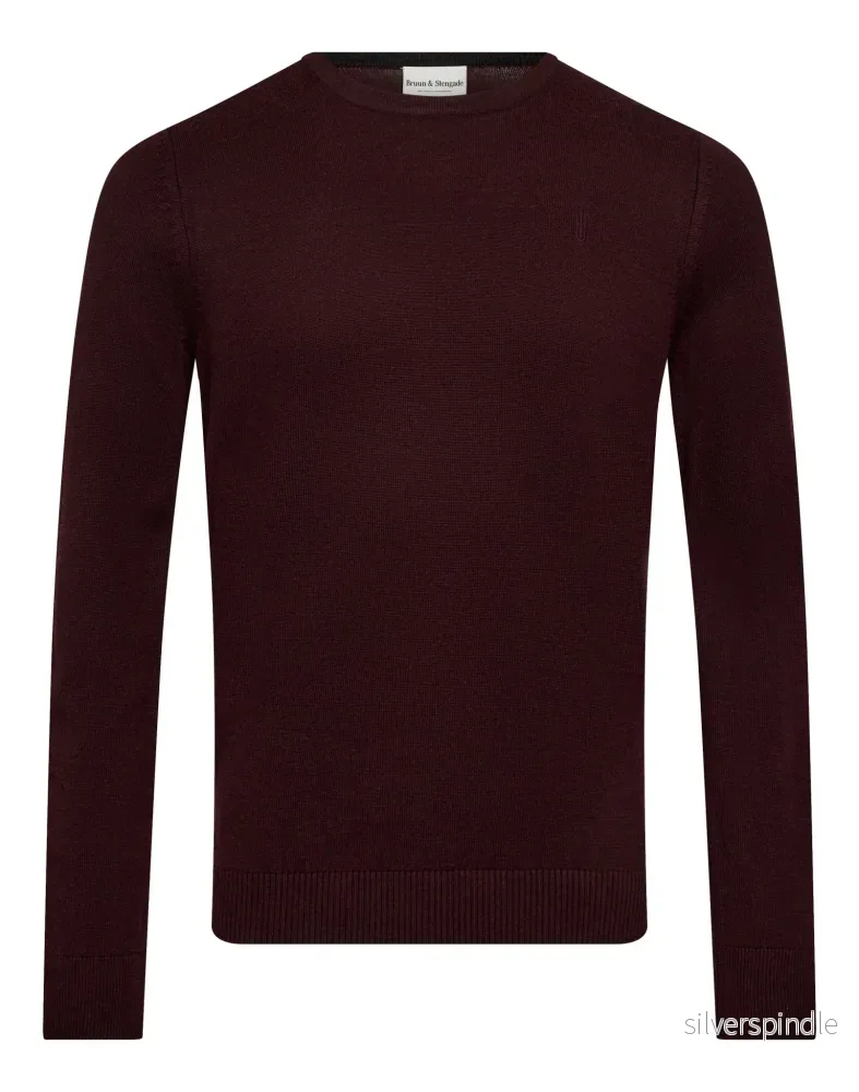 BS Jupiter Regular Fit Stickat – Bordeaux BS Jupiter Regular Fit Stickat – Bordeaux