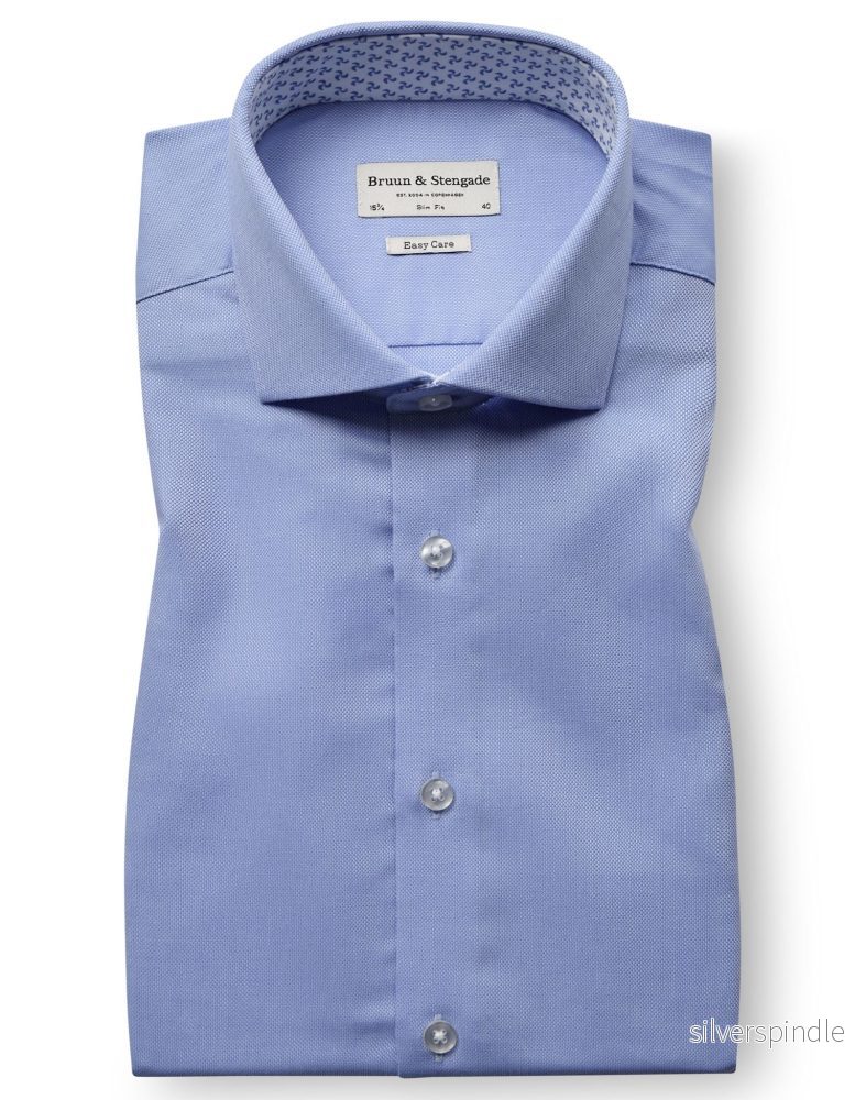 BS Medvedev Slim Fit Skjorta - Light Blue