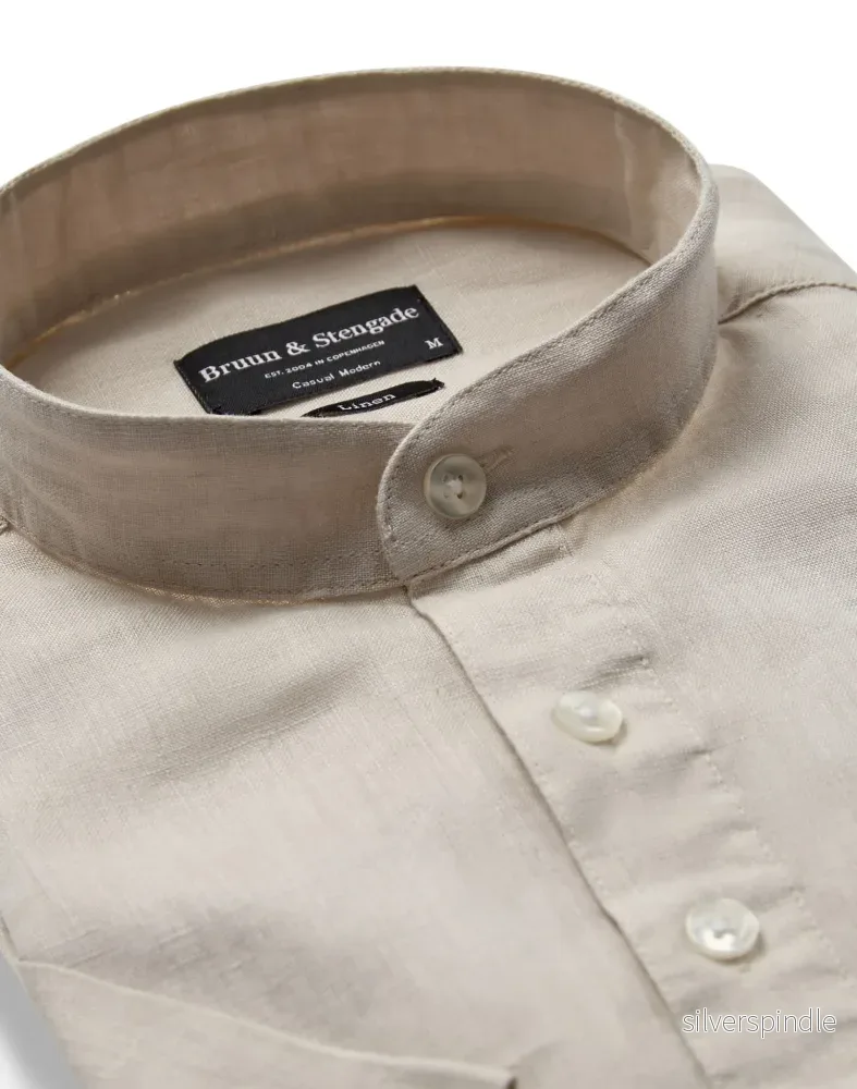 BS Hobart Casual Modern Fit Skjorta - Sand - Bild 2