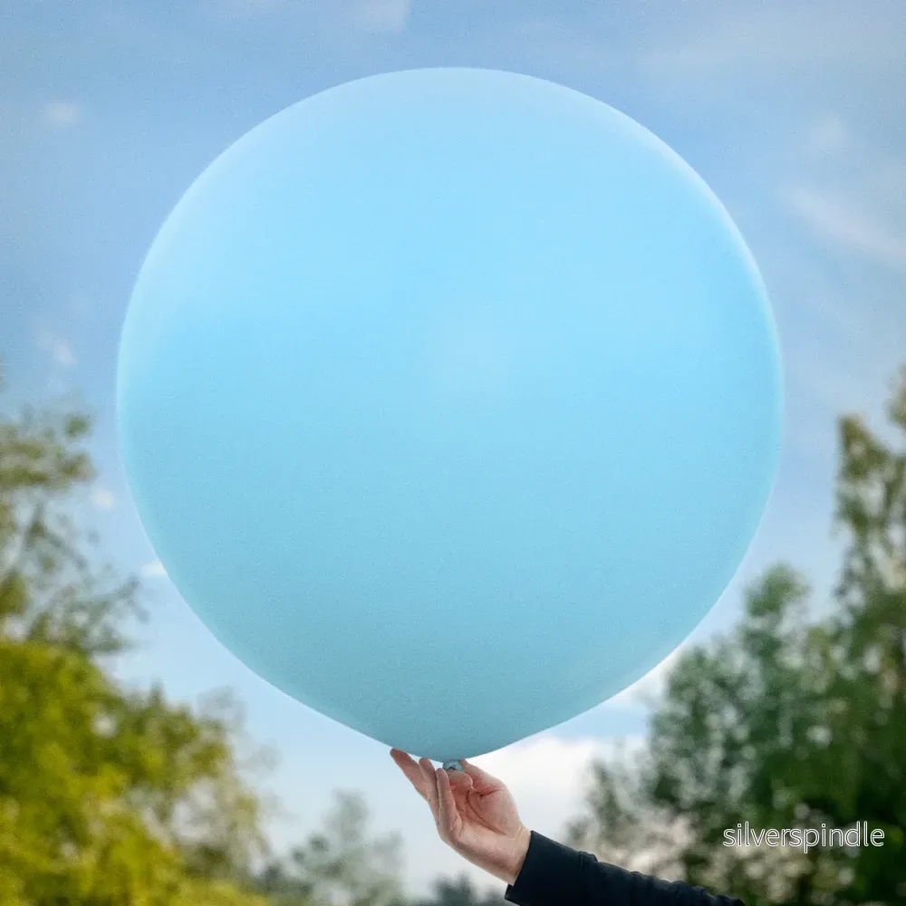 Matt blå ballonger 90 cm